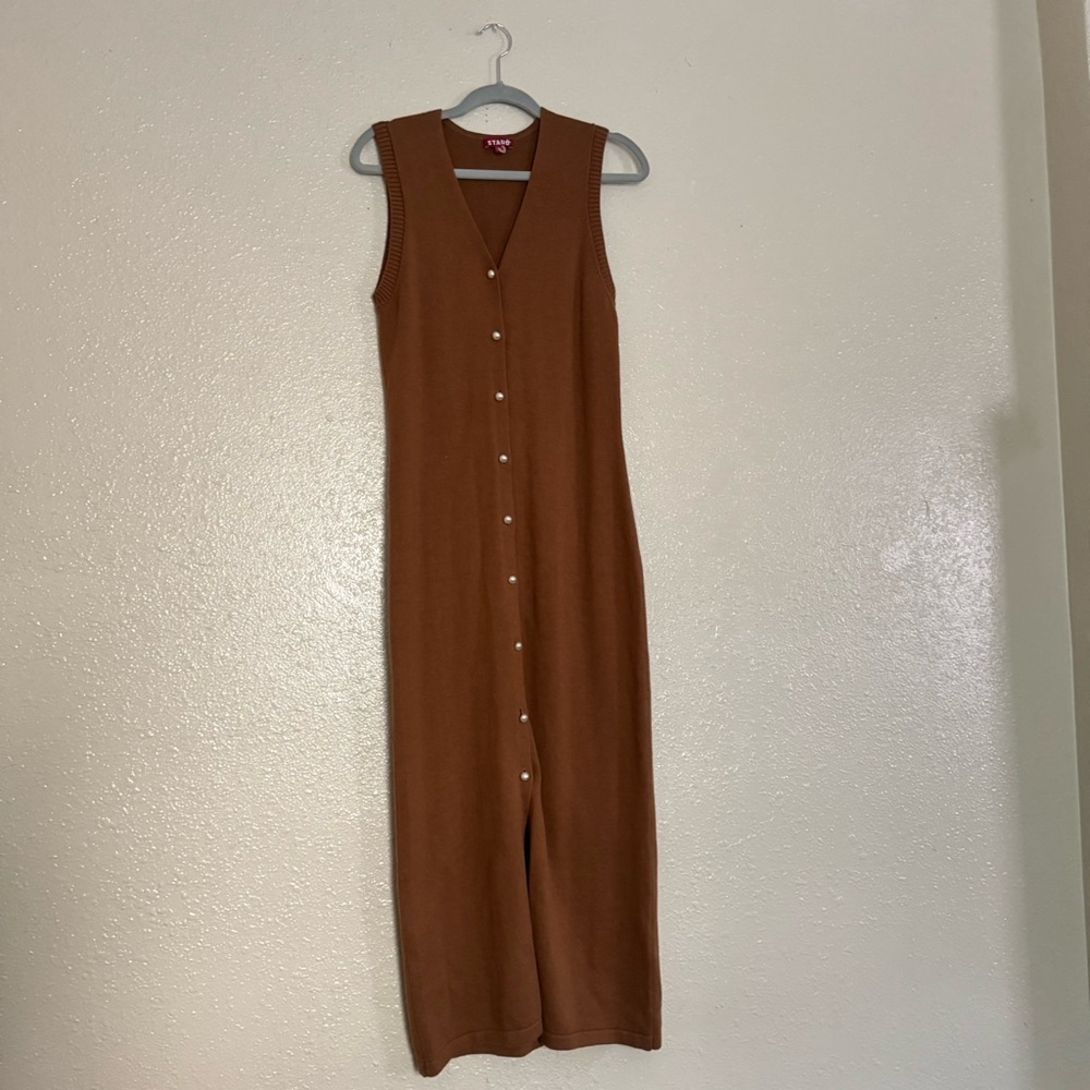 STAUD Bo Midi Sweater Dress - Picture 2 of 11